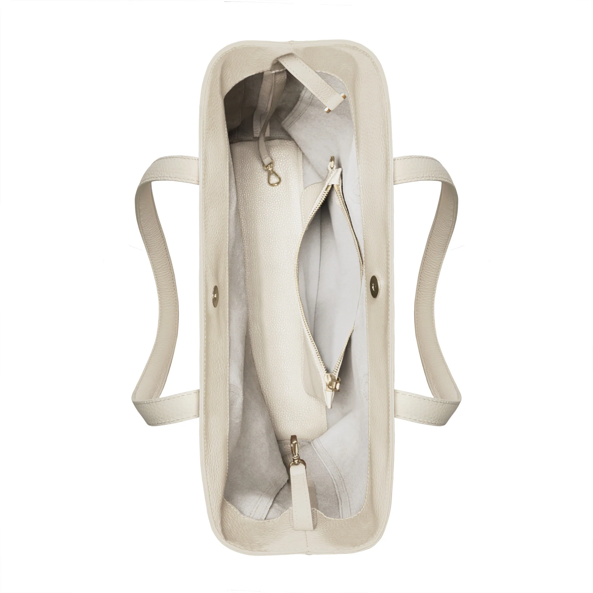 Isabel Bernard Honoré Francine Crème Kalfsleren Shopper IB25048 - Image 8