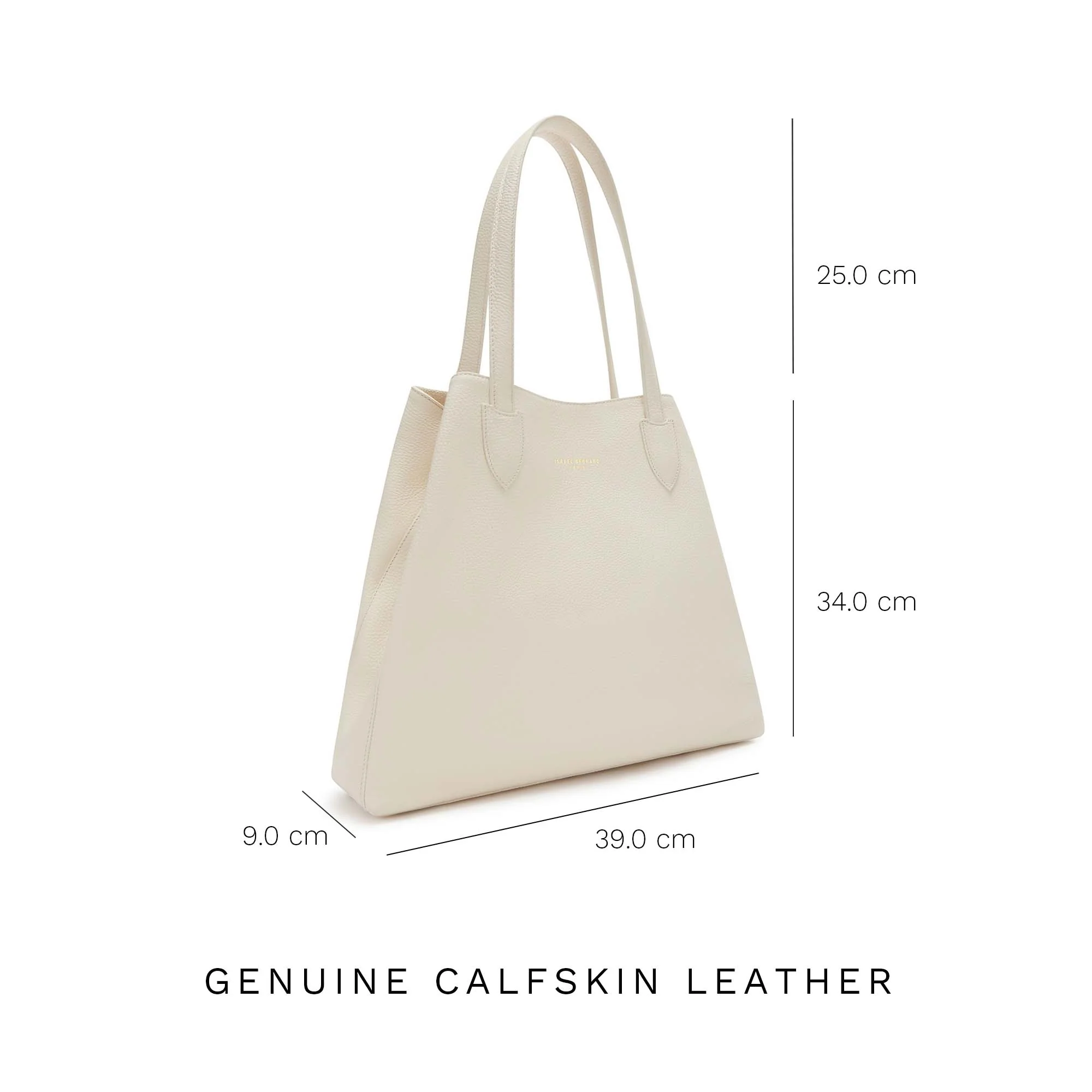Isabel Bernard Honoré Francine Crème Kalfsleren Shopper IB25048 - Image 9