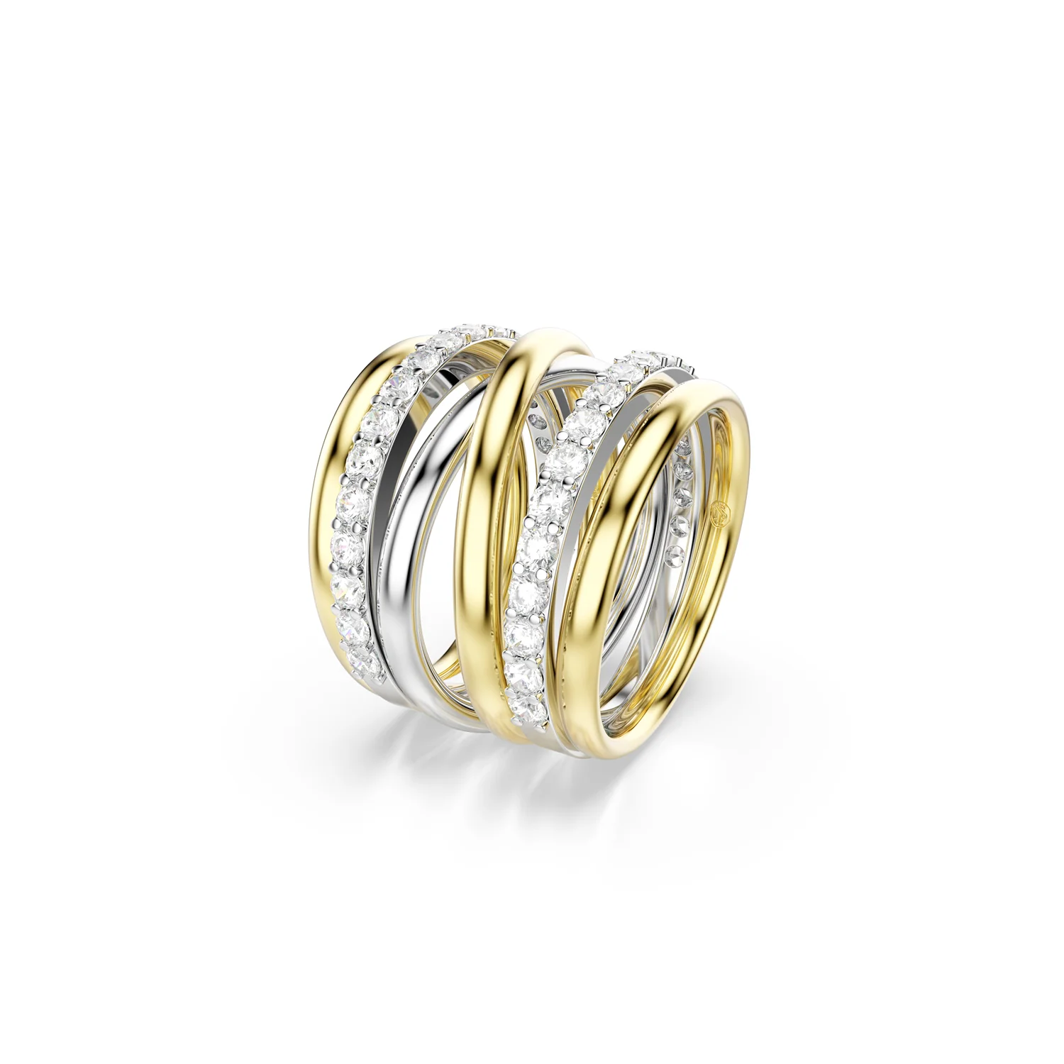 Swarovski Hyperbola Gold Plated Ring 5740413 - Image 3